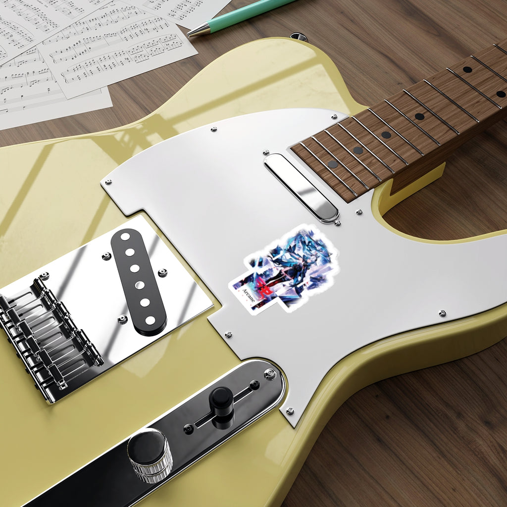 Arcane Anime Die-Cut Sticker — Arknights: Endfield Blue Character Vinyl Decal