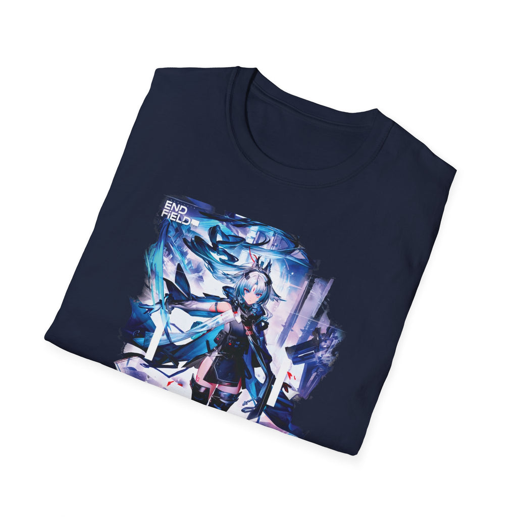 Arcane Futuristic Anime Warrior T-Shirt | Arknights: Endfield Cyber Graphic Tee