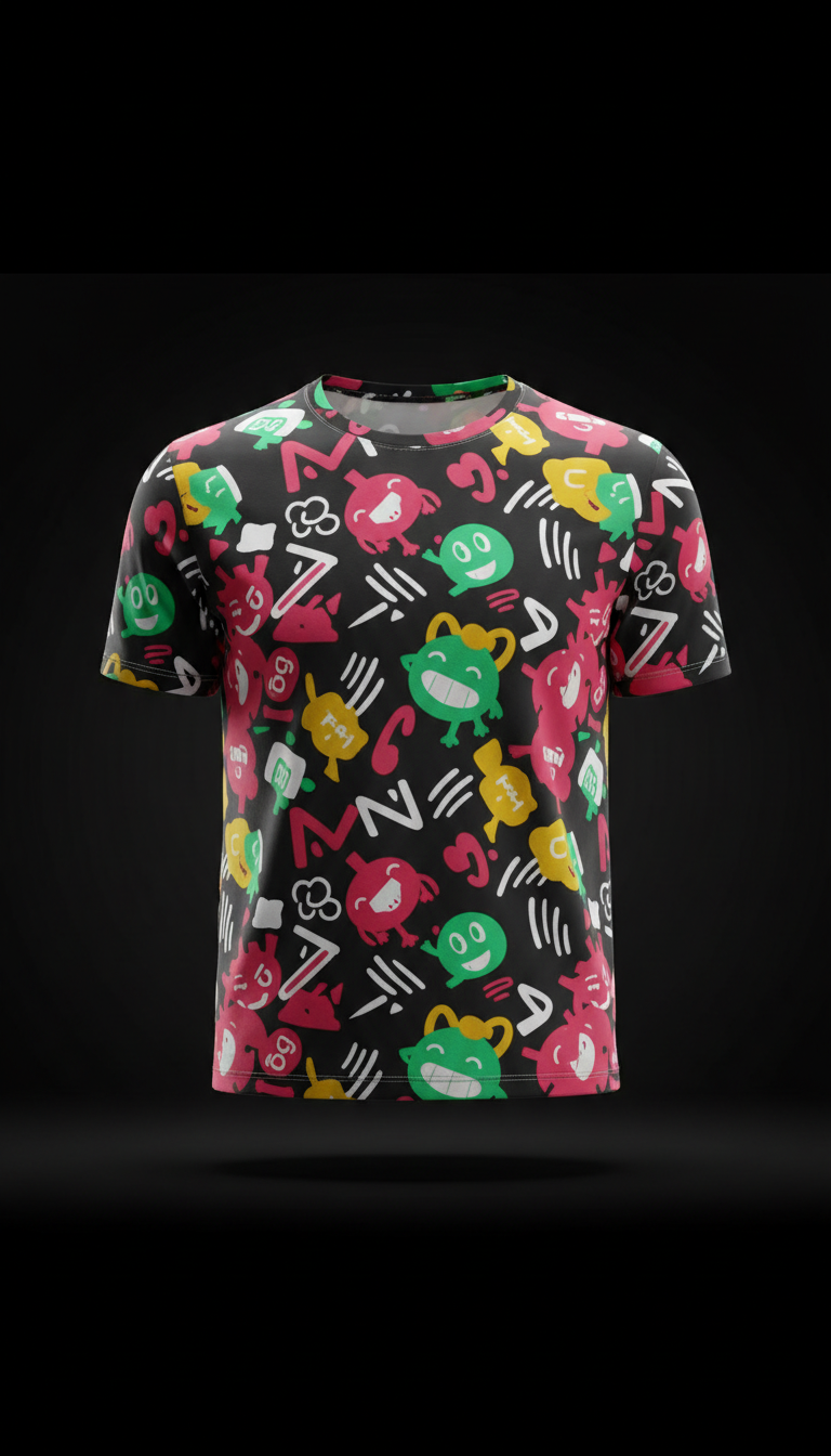 Mint Pop All-Over Print Tee